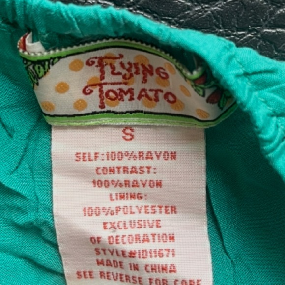 Flying Tomato Teal and Orange Hi-Lo Dress - Picture 3 of 4